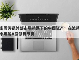 宋雪涛谈外部市场动荡下的中国资产：在波动中理解A股修复节奏