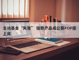 主动基金“失宠” 指数产品成公募FOF座上宾