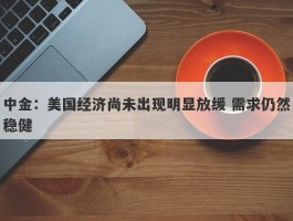 中金：美国经济尚未出现明显放缓 需求仍然稳健