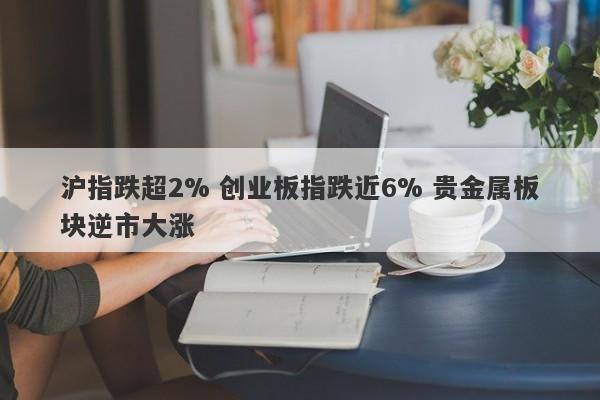 沪指跌超2% 创业板指跌近6% 贵金属板块逆市大涨 沪指跌超2% 创业板指跌近6% 贵金属板块逆市大涨