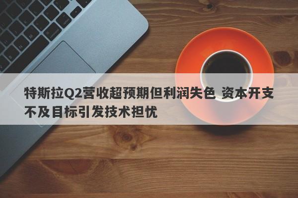 特斯拉Q2营收超预期但利润失色 资本开支不及目标引发技术担忧 特斯拉Q2营收超预期但利润失色 资本开支不及目标引发技术担忧
