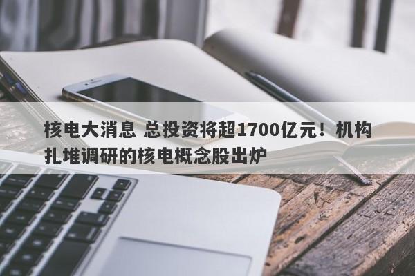 核电大消息 总投资将超1700亿元!机构扎堆调研的核电概念股出炉 核电大消息 总投资将超1700亿元!机构扎堆调研的核电概念股出炉