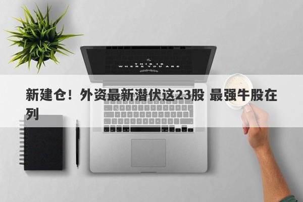 新建仓!外资最新潜伏这23股 最强牛股在列 新建仓!外资最新潜伏这23股 最强牛股在列