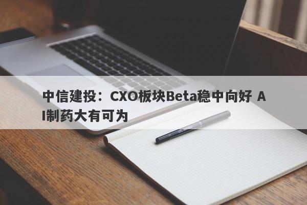 中信建投:CXO板块Beta稳中向好 AI制药大有可为 中信建投:CXO板块Beta稳中向好 AI制药大有可为