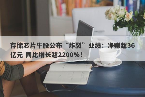 存储芯片牛股公布“炸裂”业绩:净赚超36亿元 同比增长超2200%! 存储芯片牛股公布“炸裂”业绩:净赚超36亿元 同比增长超2200%!